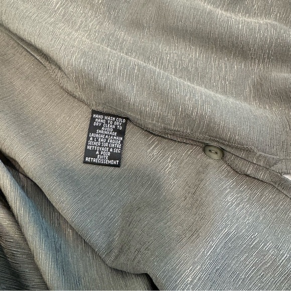 Eileen Fisher 100% silk pants and long sleeve top set 3 women’s size L/XL - Picture 6 of 15